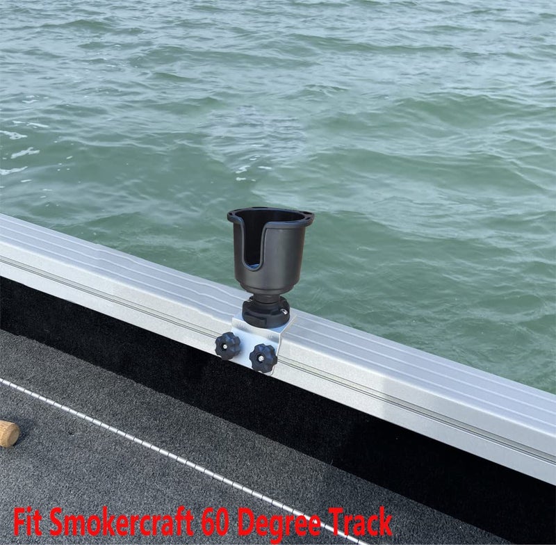 Brocraft SmokerCraft Boats/Polar Kraft Track 60 Degree Track Accessoires/Smoker Boat Drink Holder/Starcraft Boat Cup Holder - Image 2